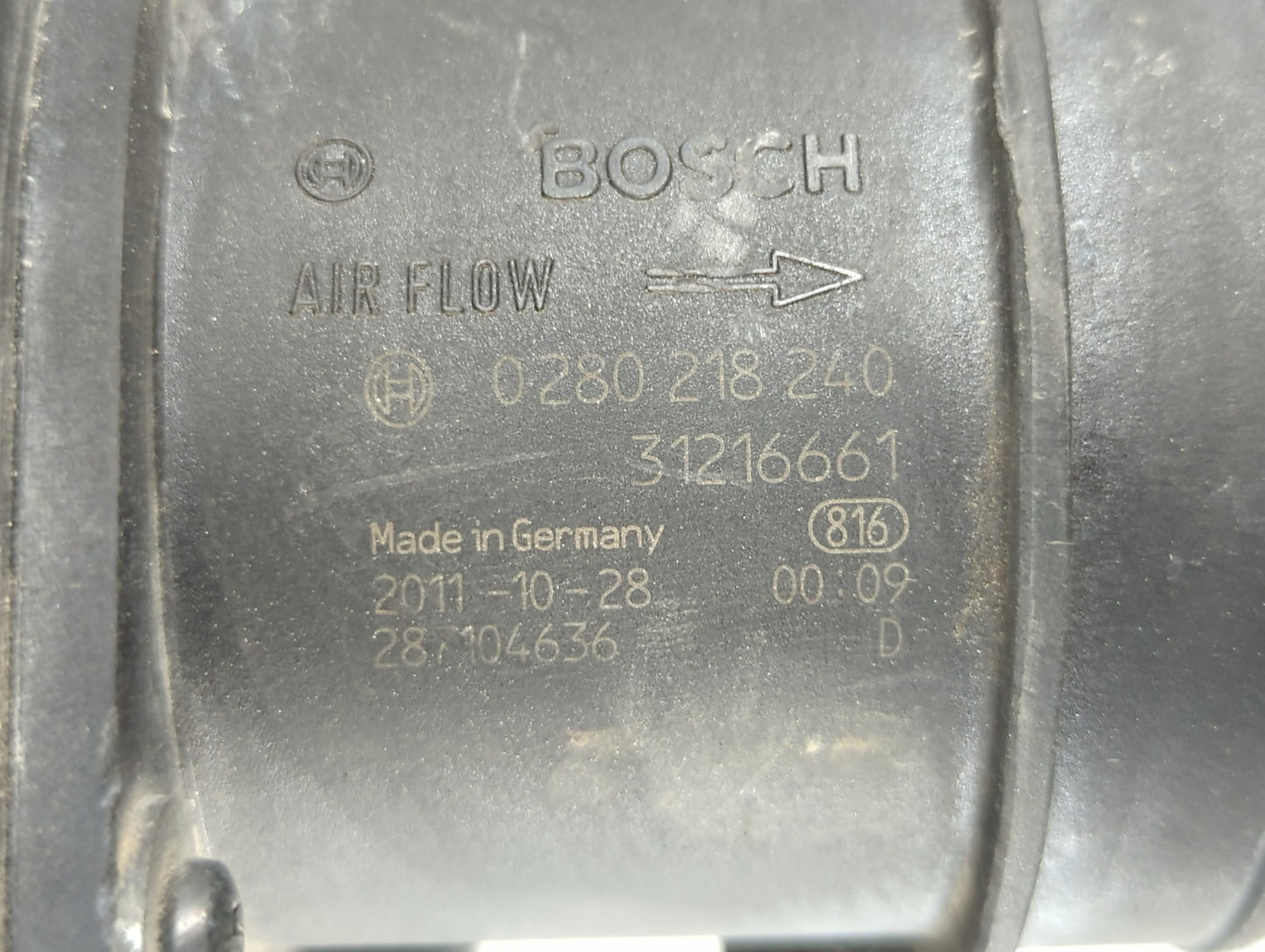2012 Volvo S60 Air Cleaner Intake-duct Hose Tube - Oemusedautoparts1.com