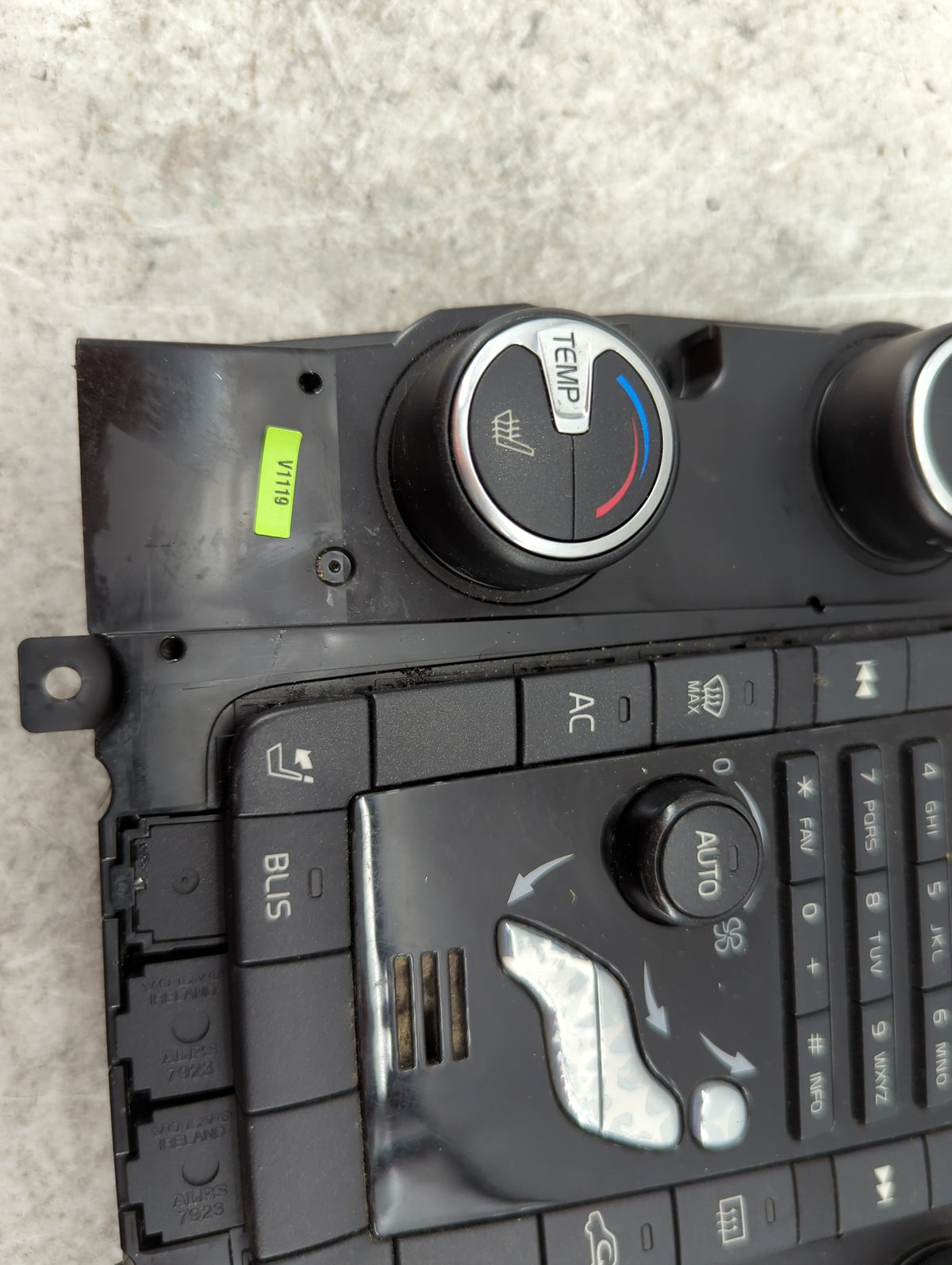 2012 Volvo S80 Climate Control Module Temperature AC/Heater Replacement P/N:30795271 M4434500190, 11W43E-05, SN200040 2029 F