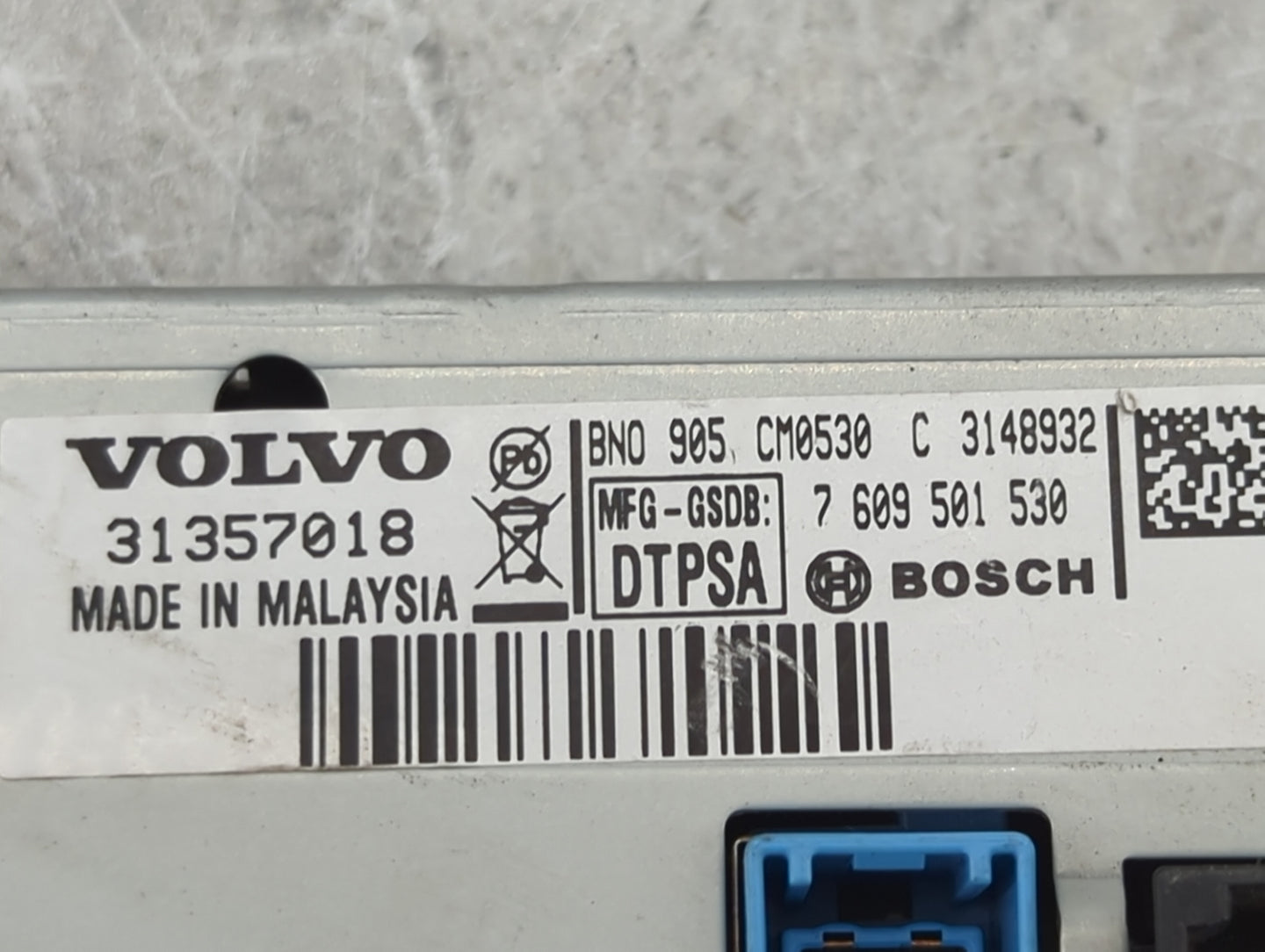 2012 Volvo V60 Information Display Screen - Oemusedautoparts1.com
