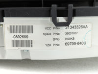 2012 Volvo V60 Instrument Cluster Speedometer Gauges P/N:31343326AA 31296371AB Fits Fits 2011 2013 2014 OEM Used Auto Parts 