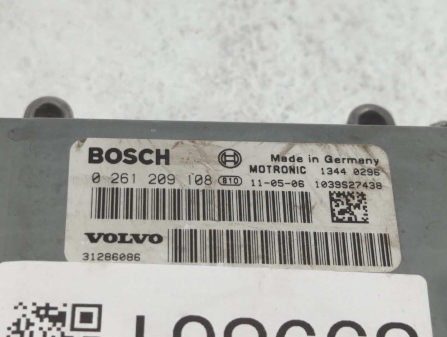2012 Volvo V60 PCM Engine Control Computer ECU ECM PCU OEM P/N:1344 0798 0 261 209 563, 0 261 209 108, 31286086, 1343 0003 F