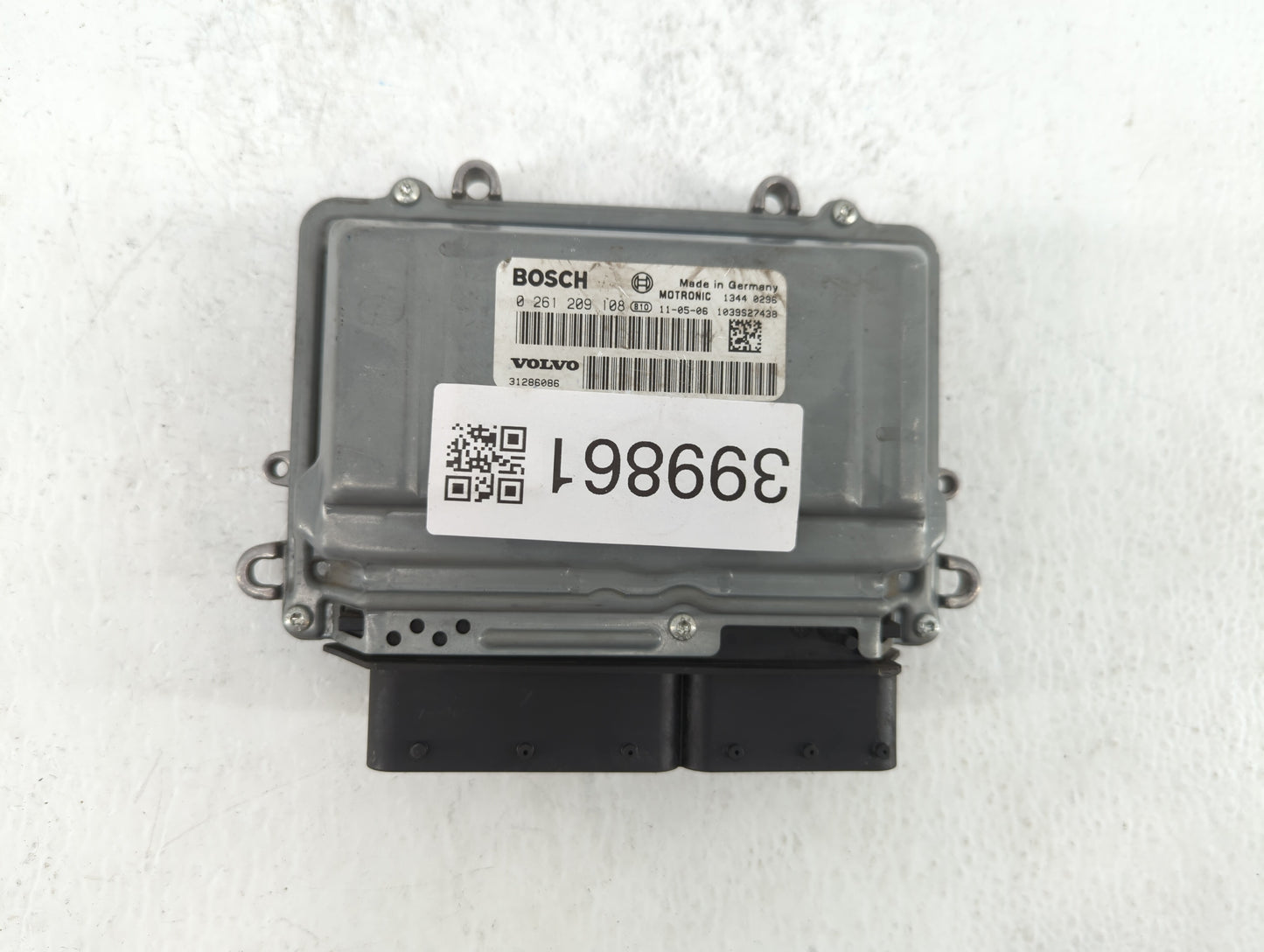 2012 Volvo V60 PCM Engine Control Computer ECU ECM PCU OEM P/N:1344 0798 0 261 209 563, 0 261 209 108, 31286086, 1343 0003 F