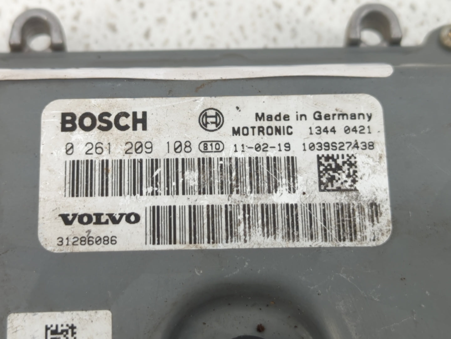 2012 Volvo V60 PCM Engine Control Computer ECU ECM PCU OEM P/N:1344 0576 1344 0798, 0 261 209 563, 0 261 209 108, 1343 0003 
