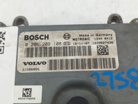 2012 Volvo V60 PCM Engine Control Computer ECU ECM PCU OEM P/N:0 261 209 108 Fits OEM Used Auto Parts - Oemusedautoparts1.co