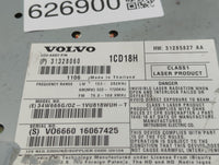 2012 Volvo V70 Radio AM FM Cd Player Receiver Replacement P/N:31328060 Fits Fits 2009 2010 2011 2013 OEM Used Auto Parts - O