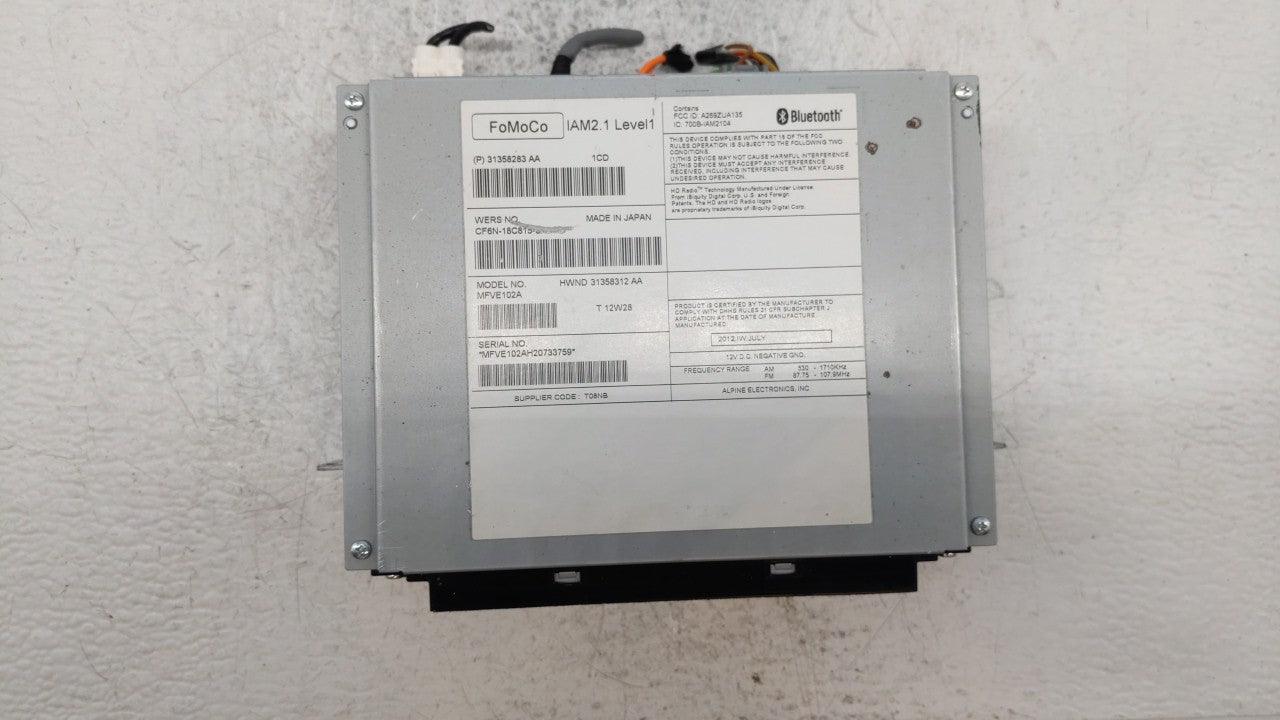 2014-2015 Volvo Xc60 Radio AM FM Cd Player Receiver Replacement P/N:31357005 31358282, 31358283 Fits Fits 2012 2013 2014 201