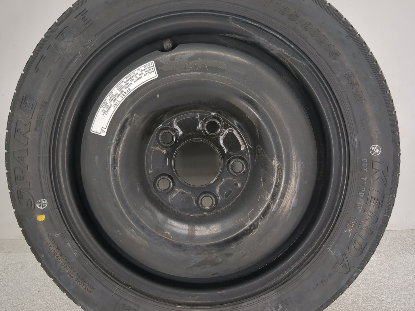 2013-2015 Acura Ilx Spare Donut Tire Wheel Rim Oem - Oemusedautoparts1.com