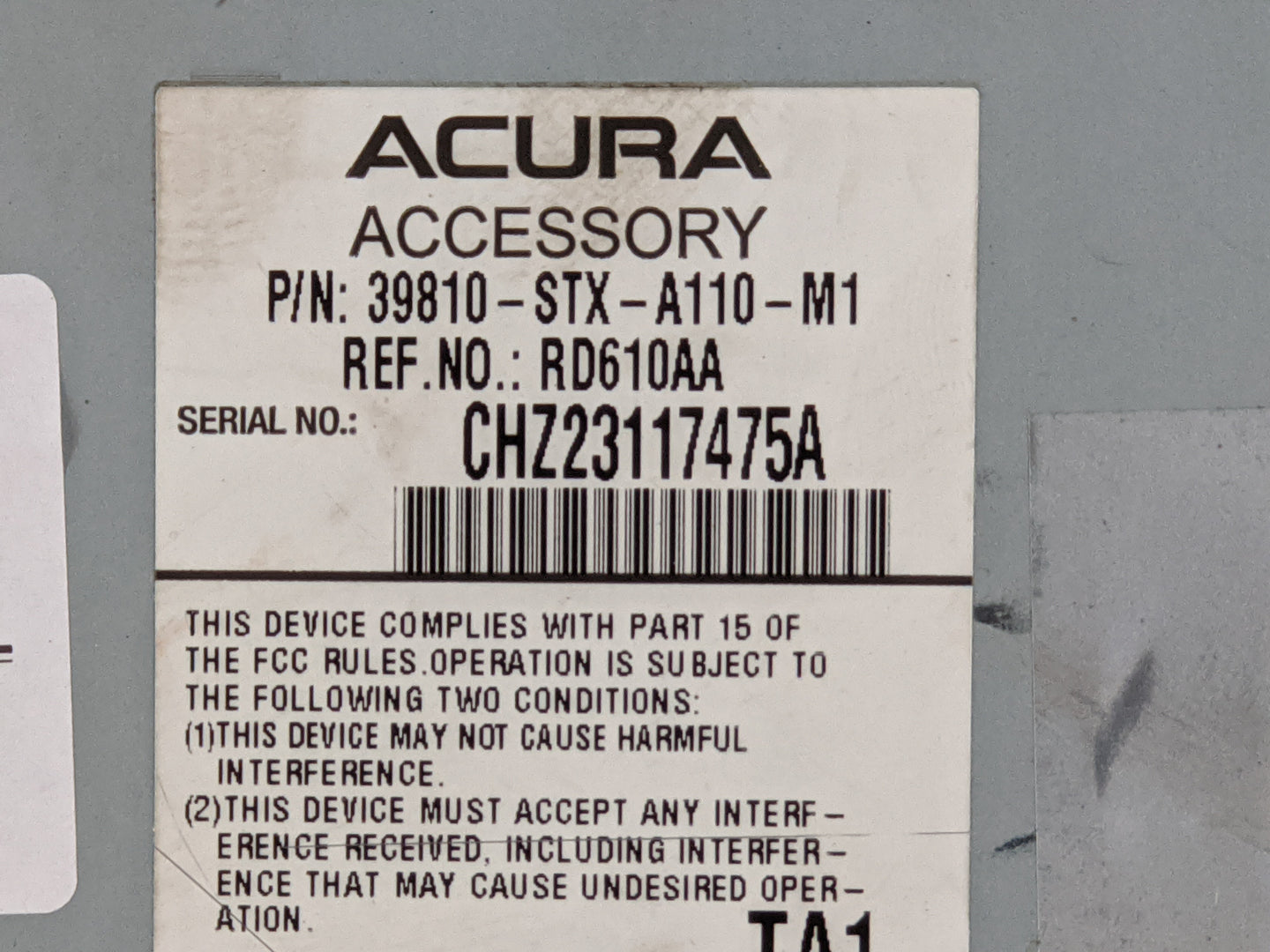 2010-2013 Acura Mdx Information Display Screen - Oemusedautoparts1.com