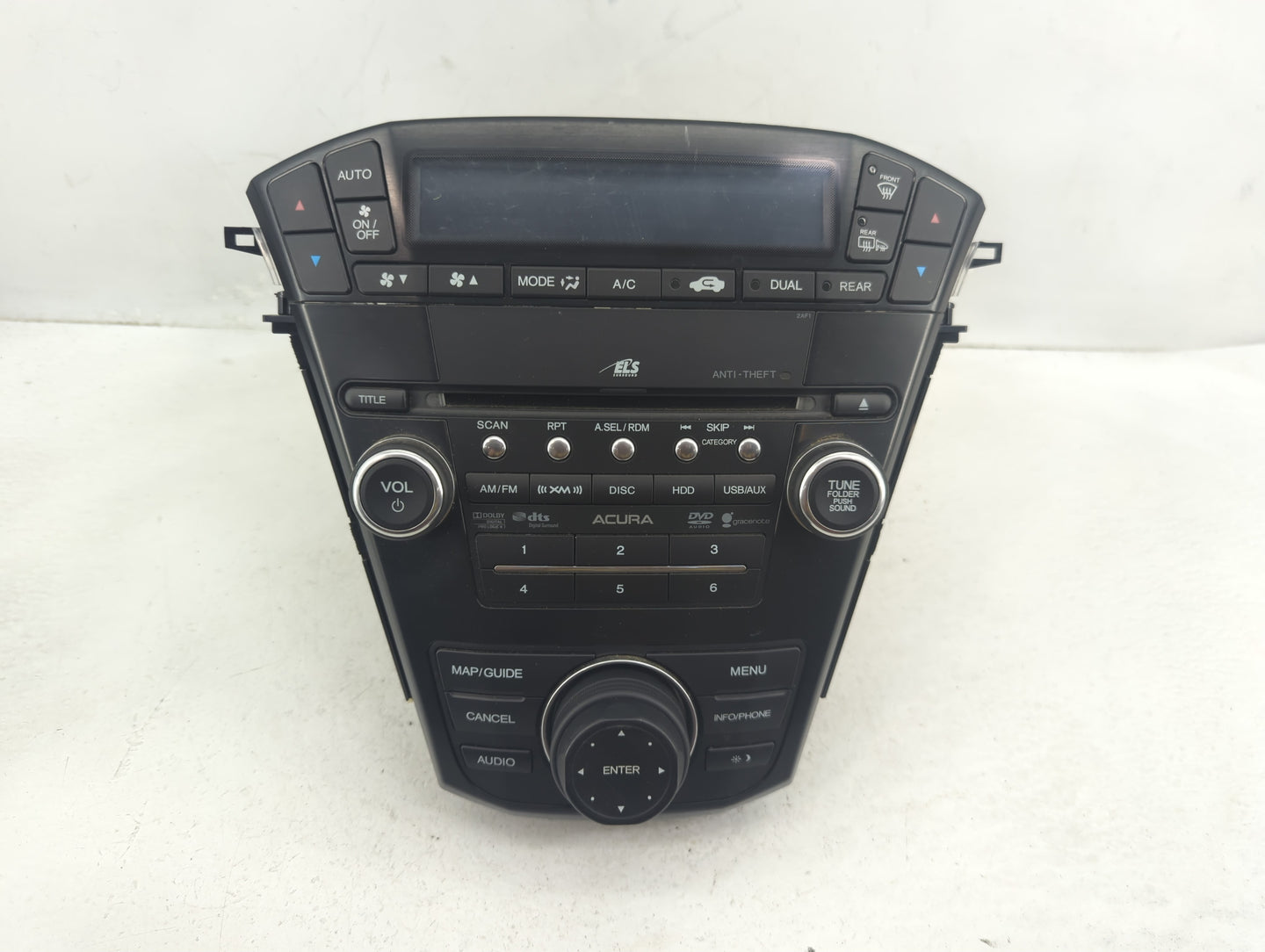 2010-2013 Acura Mdx Radio AM FM Cd Player Receiver Replacement P/N:39101-STX-A640-M1 Fits Fits 2010 2011 2012 2013 OEM Used 