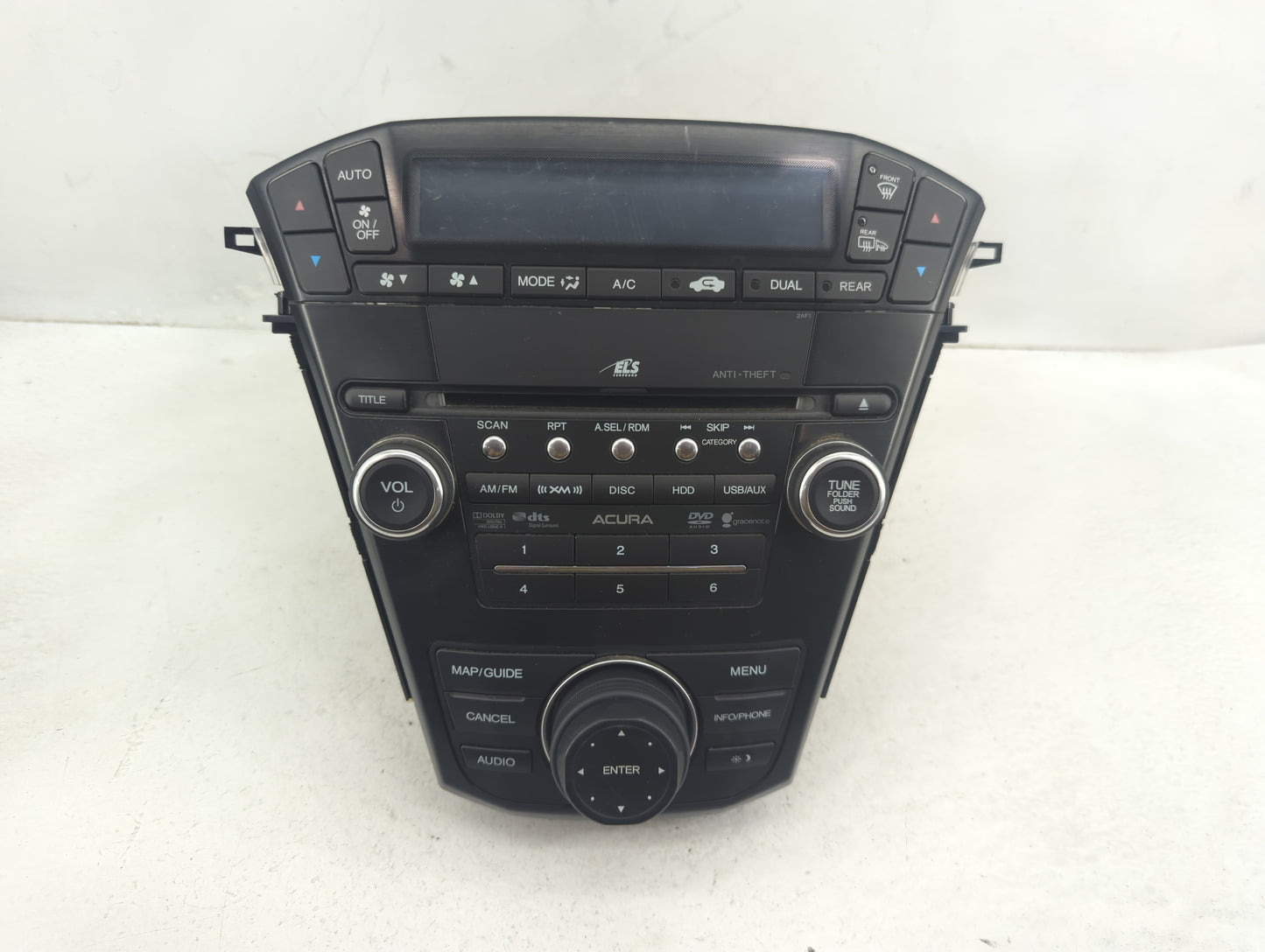 2010-2013 Acura Mdx Radio AM FM Cd Player Receiver Replacement P/N:39101-STX-A640-M1 Fits Fits 2010 2011 2012 2013 OEM Used 