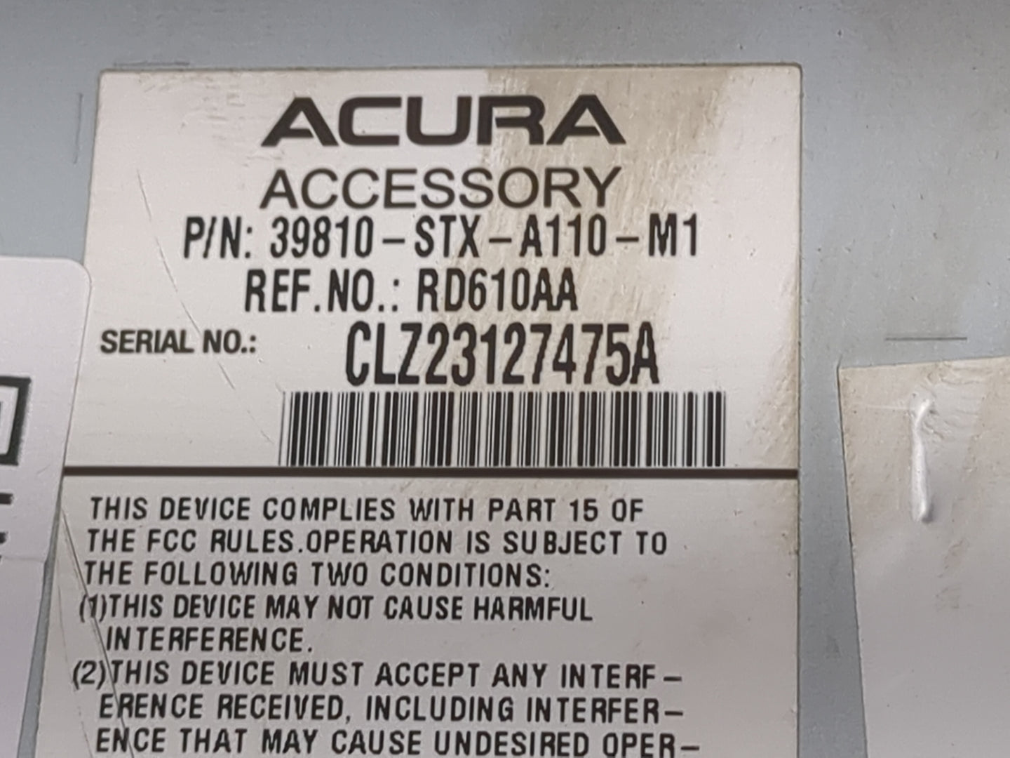 2010-2013 Acura Mdx Information Display Screen 1471423 - Oemusedautoparts1.com