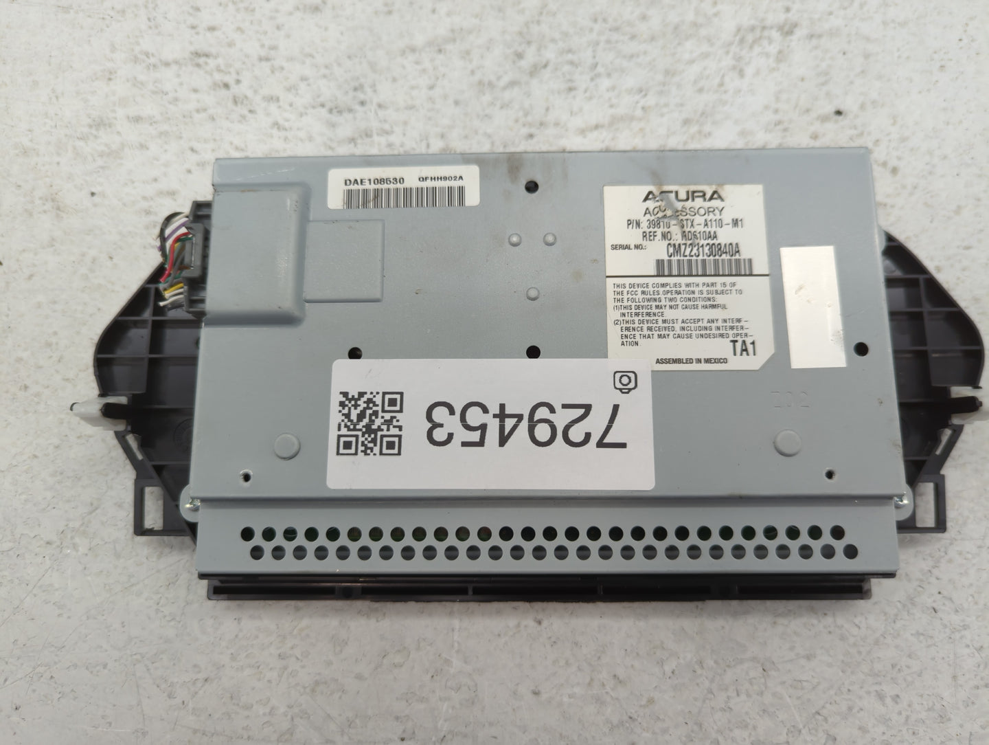 2010-2013 Acura Mdx Information Display Screen 729453 - Oemusedautoparts1.com