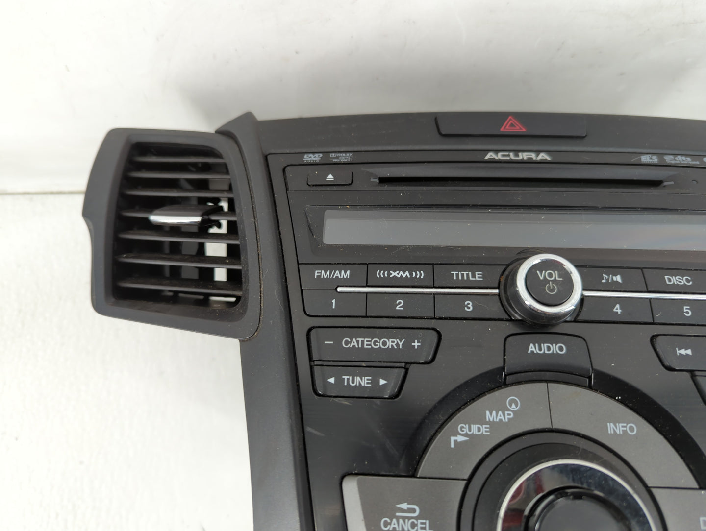 2013-2015 Acura Rdx Radio AM FM Cd Player Receiver Replacement P/N:3954ATX4A010 Fits Fits 2013 2014 2015 OEM Used Auto Parts