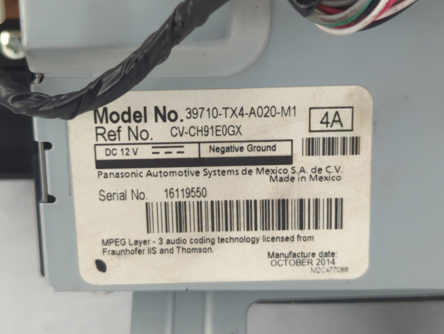 2013-2015 Acura Rdx Information Display Screen - Oemusedautoparts1.com