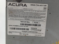 2013-2015 Acura Rdx Radio AM FM Cd Player Receiver Replacement P/N:39540-TX4-A011-M1 Fits Fits 2013 2014 2015 OEM Used Auto 