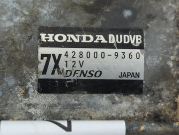 2013-2018 Acura Rdx Car Starter Motor Solenoid OEM P/N:428000-9360 Fits Fits 2013 2014 2015 2016 2017 2018 OEM Used Auto Parts