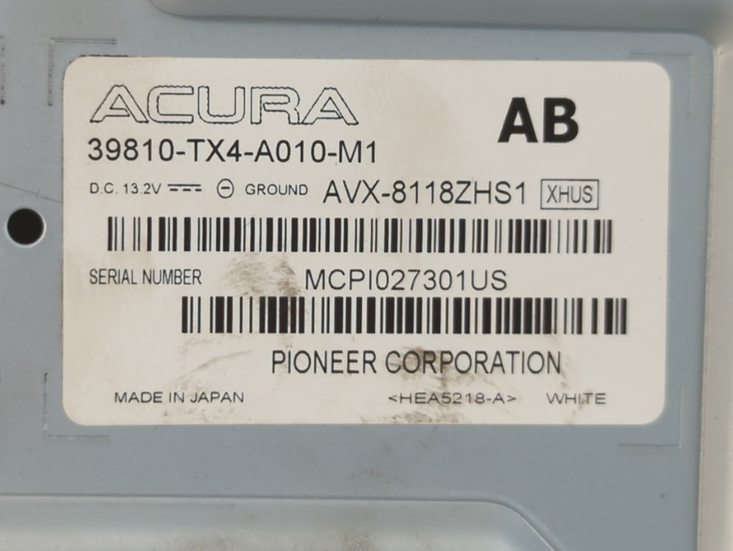 2013-2015 Acura Rdx Information Display Screen - Oemusedautoparts1.com
