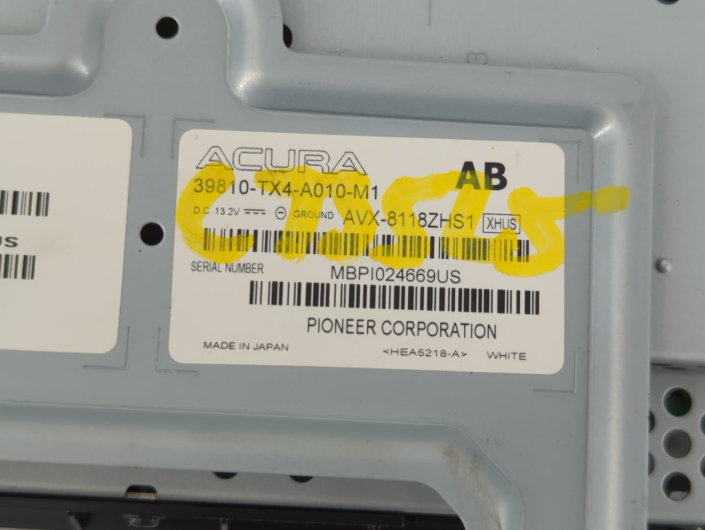 2013-2015 Acura Rdx Information Display Screen - Oemusedautoparts1.com