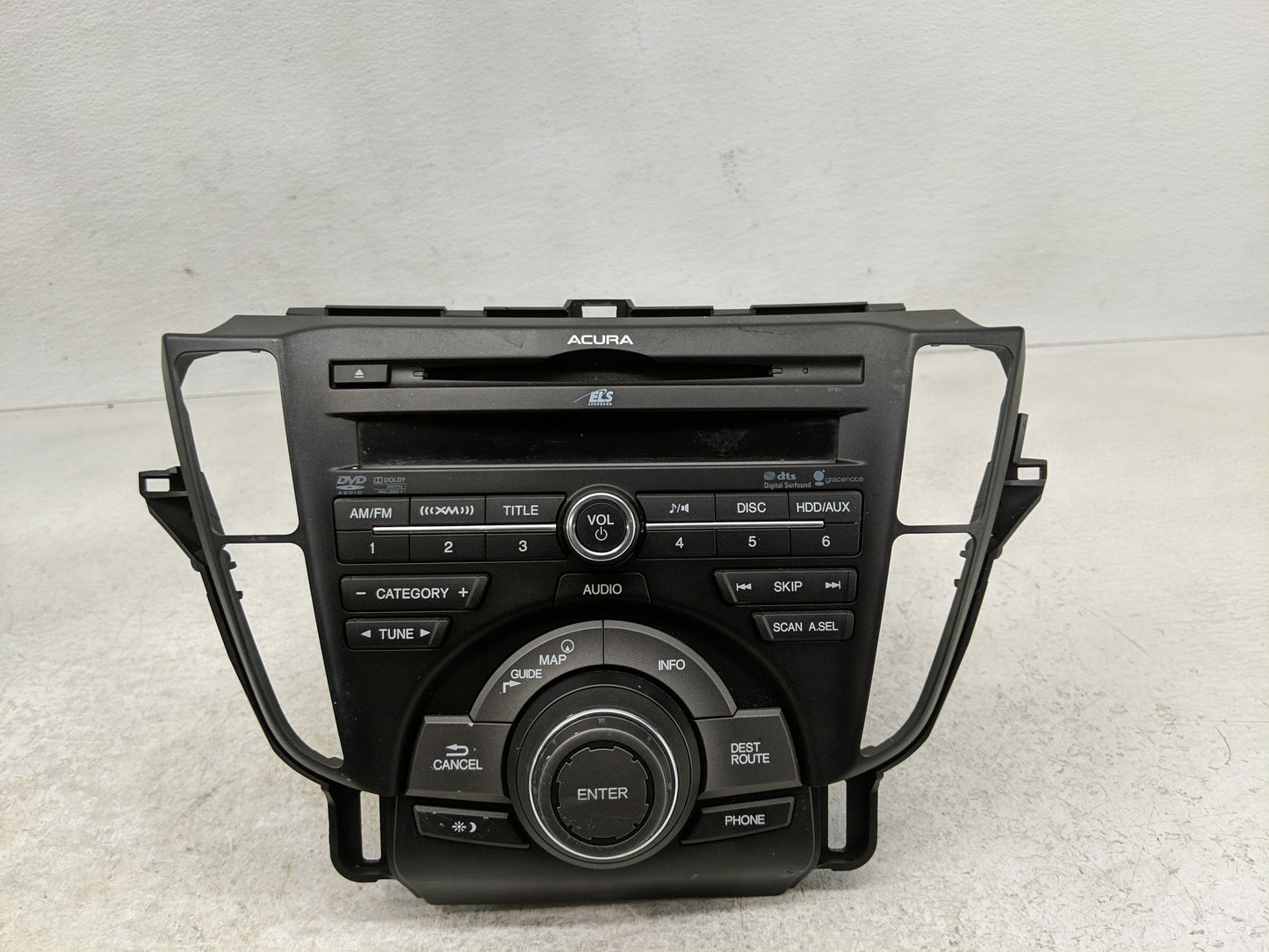 2013-2014 Acura Tl Radio AM FM Cd Player Receiver Replacement P/N:39100-TK4-A330 Fits Fits 2013 2014 OEM Used Auto Parts - O