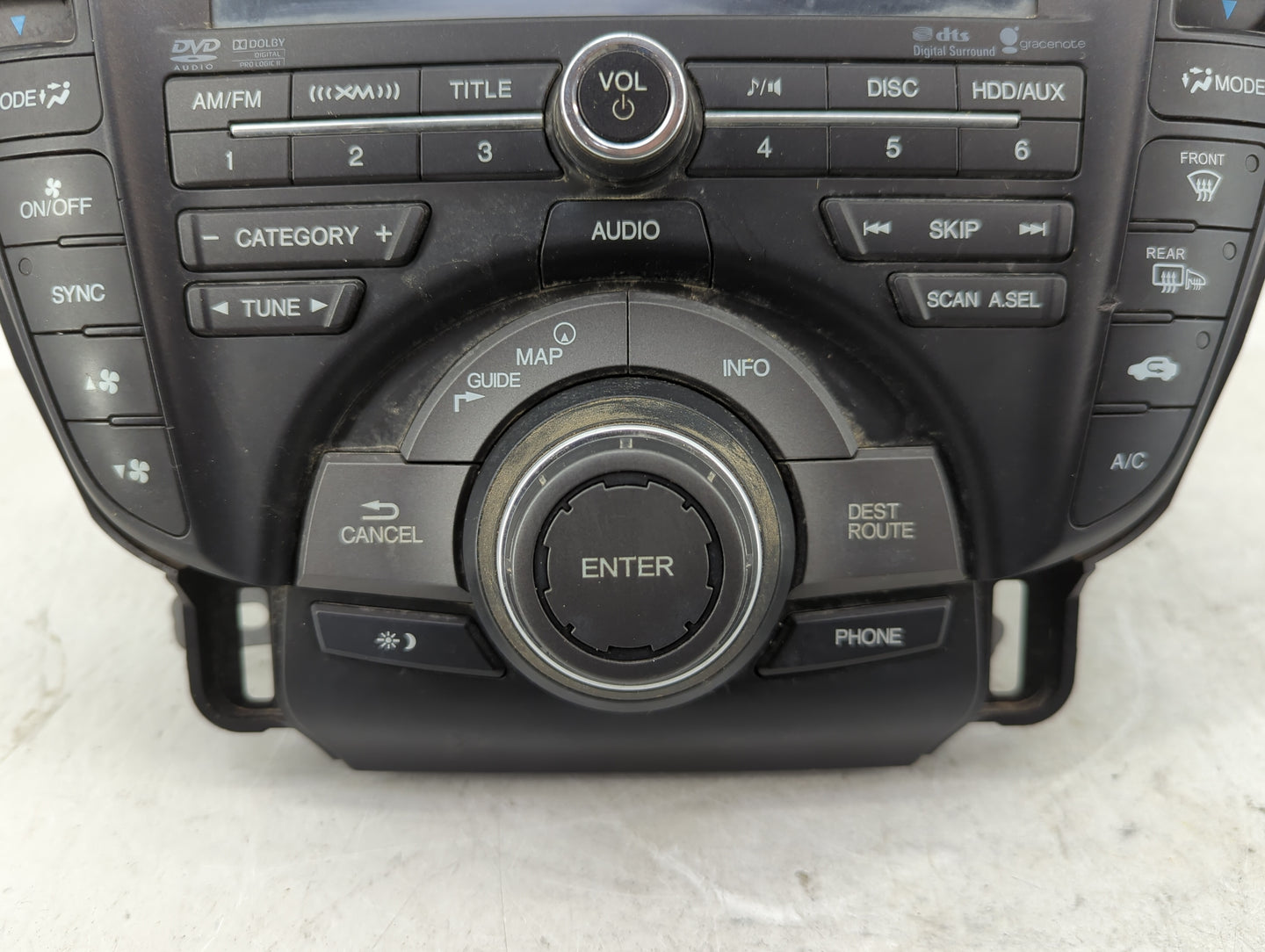 2013-2014 Acura Tl Radio AM FM Cd Player Receiver Replacement P/N:39100-TK4-A340-M1 39100-TK4-A330 Fits Fits 2013 2014 OEM U