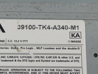 2013-2014 Acura Tl Radio AM FM Cd Player Receiver Replacement P/N:39100-TK4-A340-M1 39100-TK4-A330 Fits Fits 2013 2014 OEM U