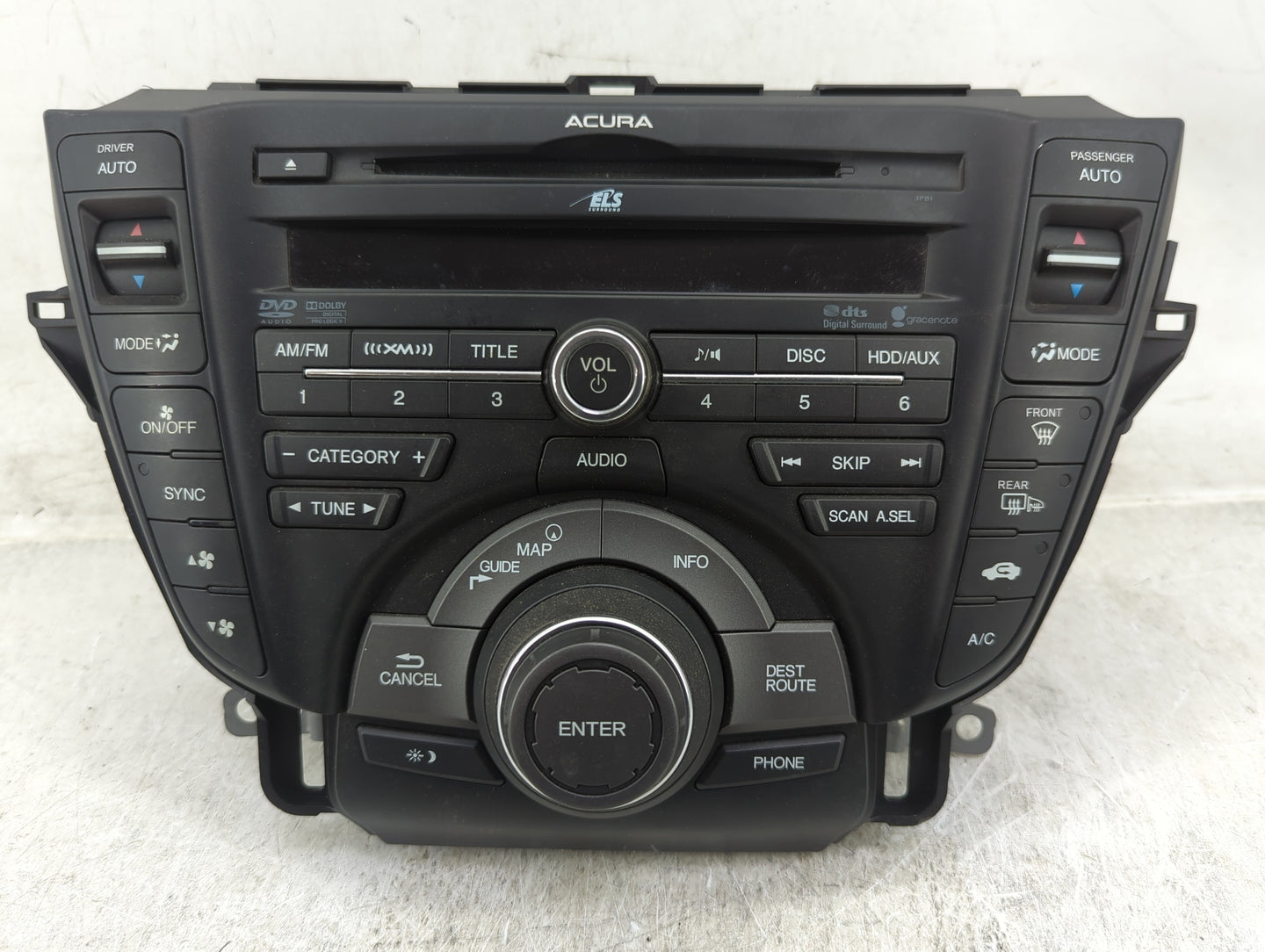 2013-2014 Acura Tl Radio AM FM Cd Player Receiver Replacement P/N:39100-TK4-A340-M1 NXH-8328ZH Fits Fits 2013 2014 OEM Used 