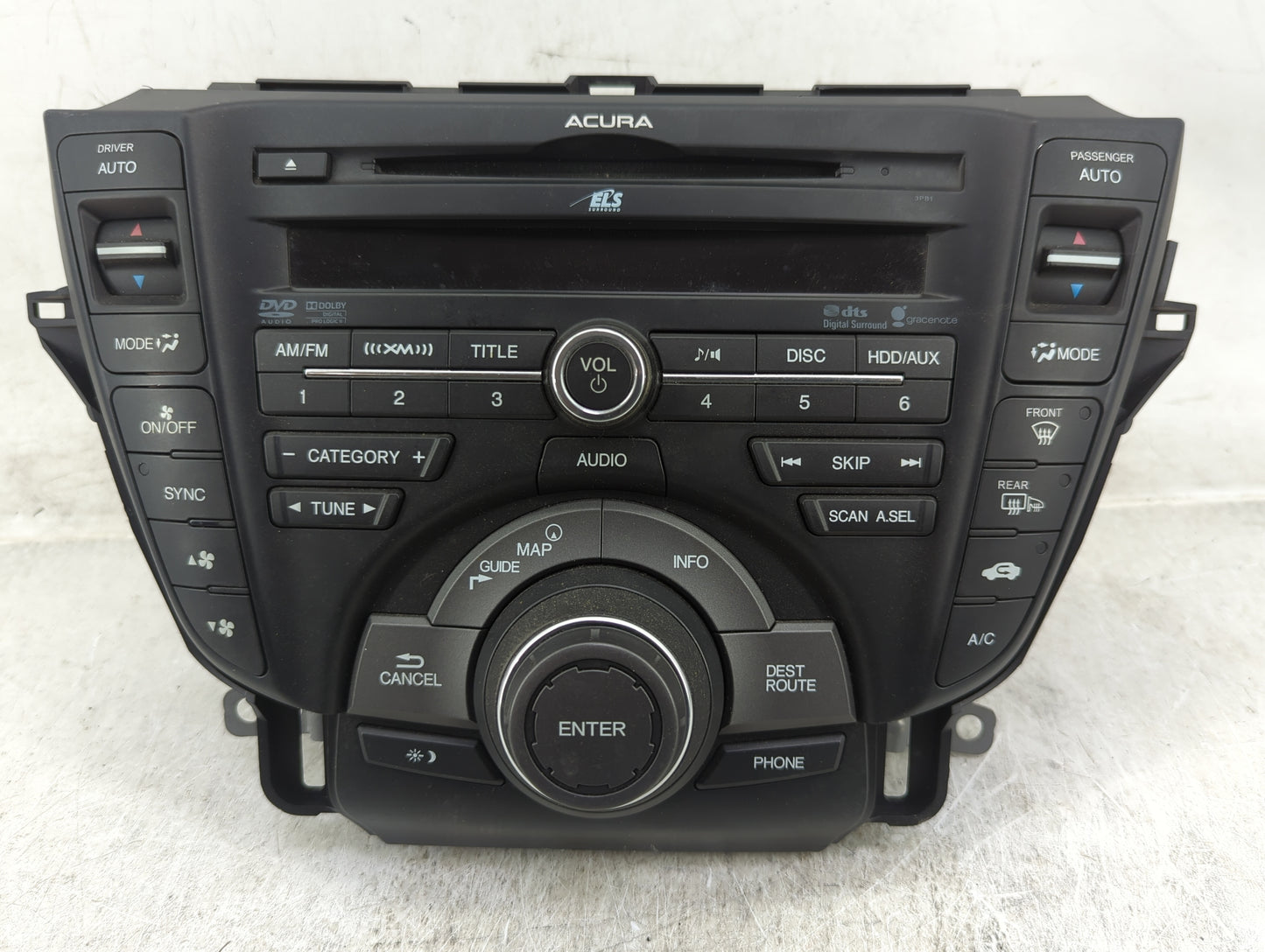 2013-2014 Acura Tl Radio AM FM Cd Player Receiver Replacement P/N:39100-TK4-A340-M1 NXH-8328ZH Fits Fits 2013 2014 OEM Used 