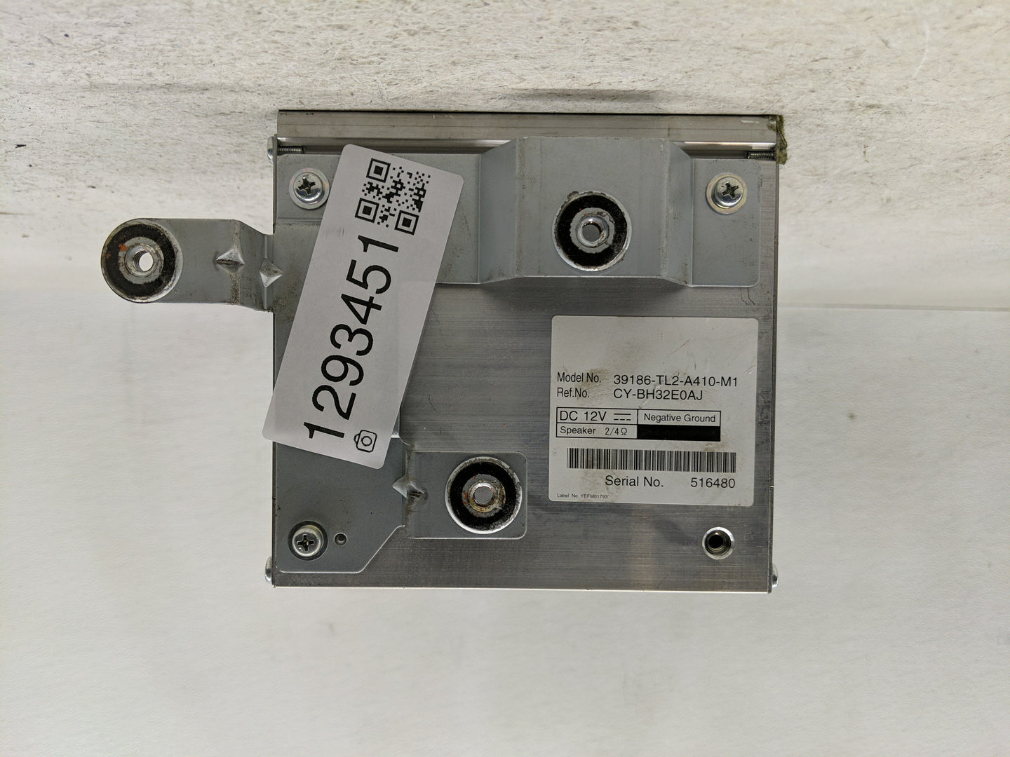 2013-2014 Acura Tsx Radio AM FM Cd Player Receiver Replacement P/N:39186-TL2-A410-M1 Fits Fits 2013 2014 OEM Used Auto Parts
