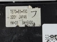 2013 Aftermarket Mazda Climate Control Module Temperature AC/Heater Replacement P/N:TE70-61-190 Fits Fits 2010 2011 2012 201