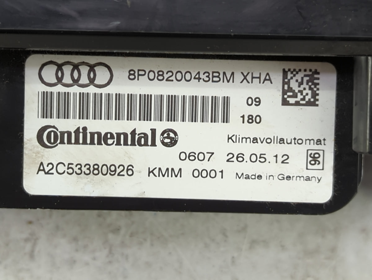 2009-2013 Audi A3 Climate Control Module Temperature AC/Heater Replacement P/N:8P0820043BM 8P0820043BM XHA Fits OEM Used Aut