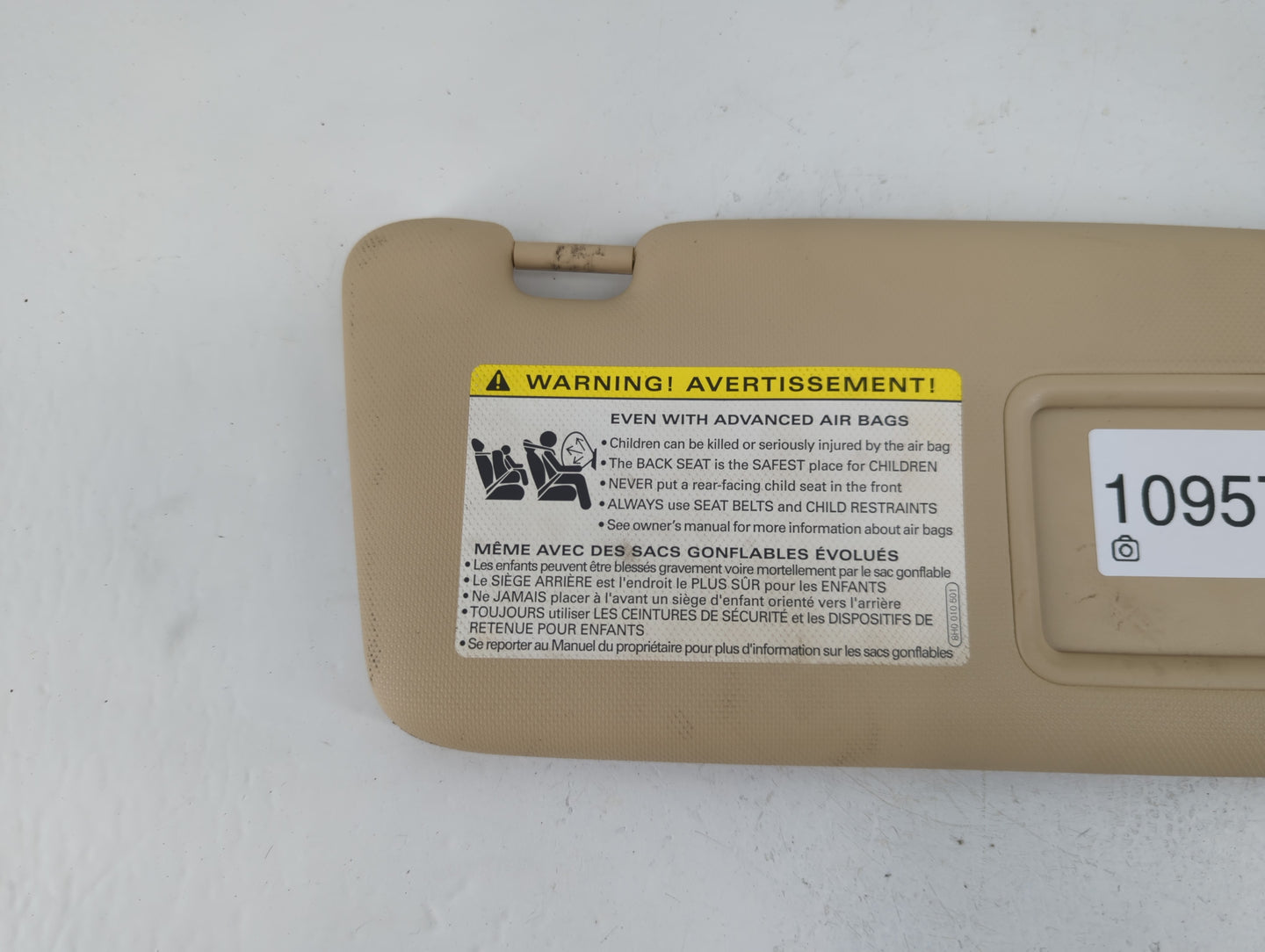2013-2016 Audi A4 Sun Visor Shade Replacement Passenger Right Mirror Fits Fits 2013 2014 2015 2016 OEM Used Auto Parts - Oem