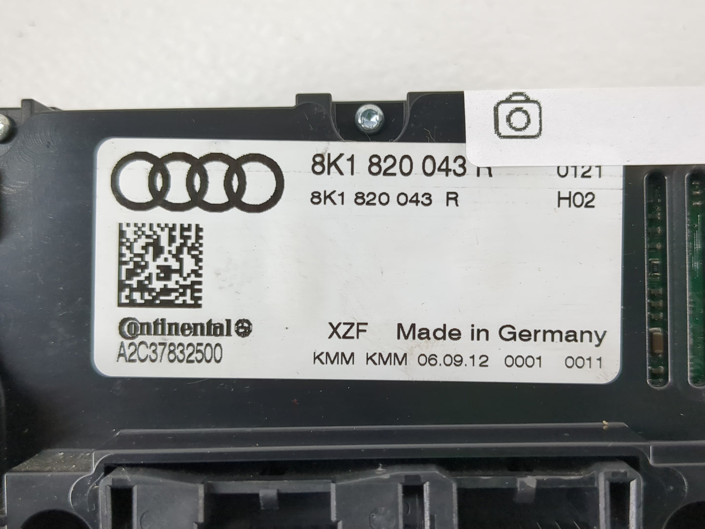 2013-2016 Audi A4 Climate Control Module Temperature AC/Heater Replacement P/N:8K1 820 043 R Fits Fits 2013 2014 2015 2016 2