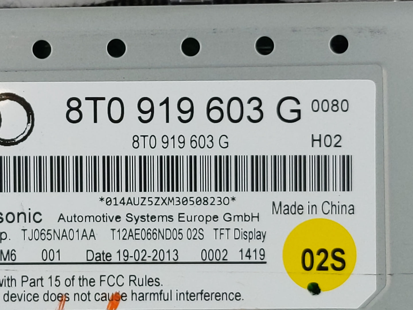 2013-2016 Audi A4 Information Display Screen - Oemusedautoparts1.com
