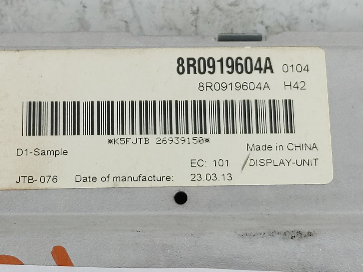2013-2016 Audi A4 Information Radio Display Screen 1127253 - Oemusedautoparts1.com