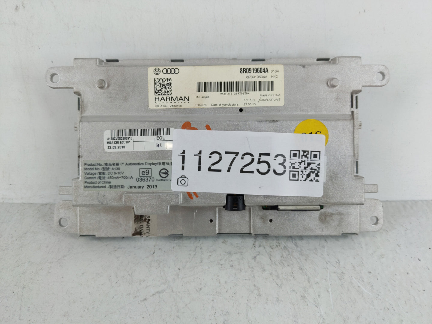 2013-2016 Audi A4 Information Display Screen - Oemusedautoparts1.com