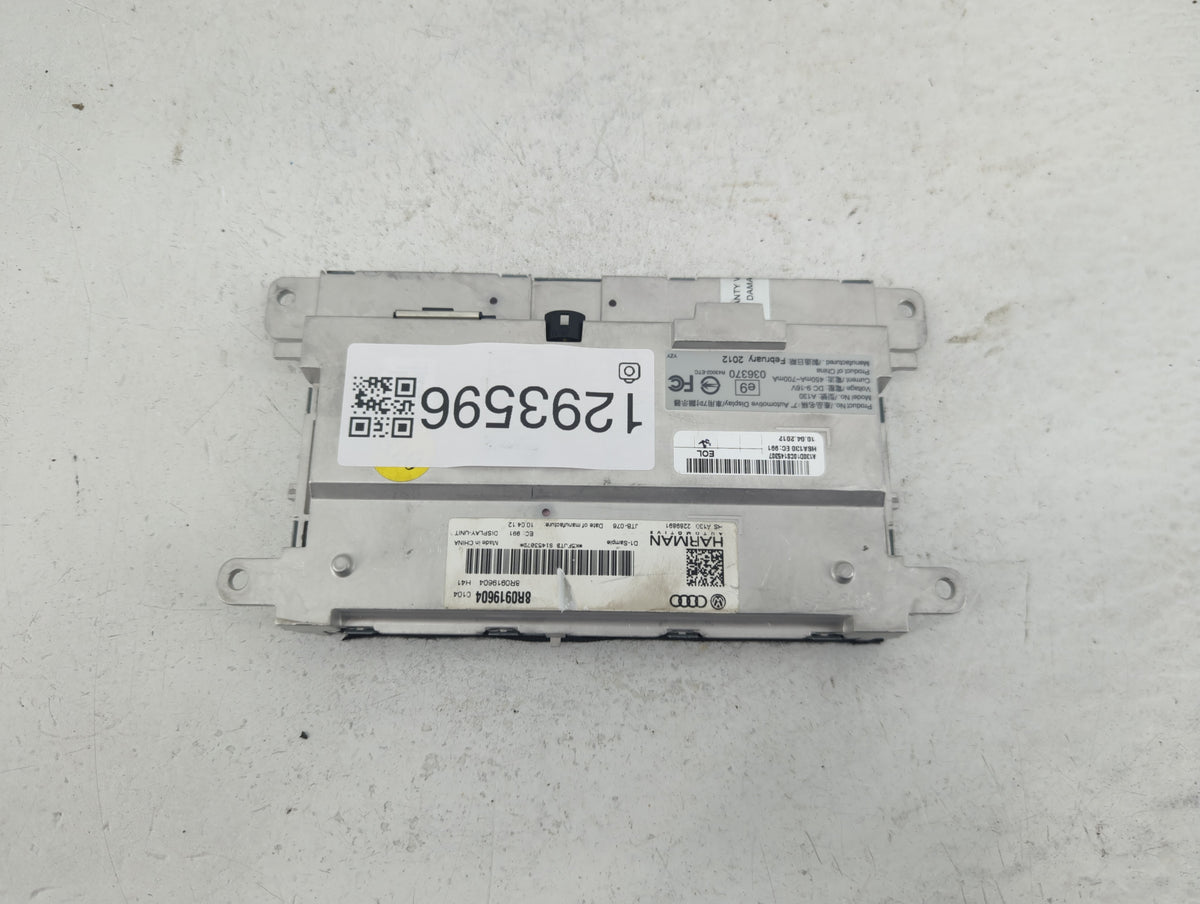2013-2016 Audi A4 Information Radio Display Screen 1293596 - Oemusedautoparts1.com