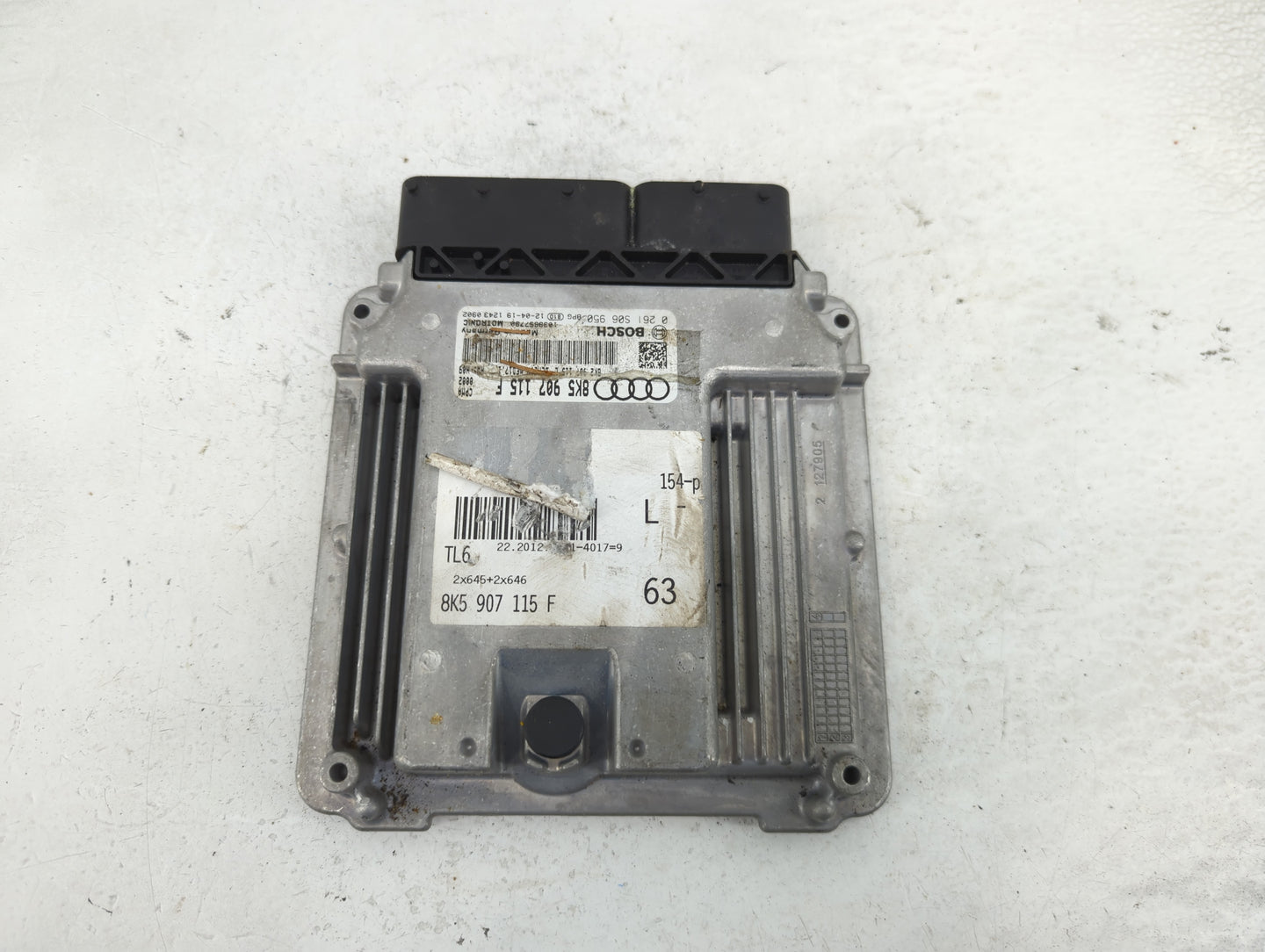 2013-2016 Audi A4 PCM Engine Control Computer ECU ECM PCU OEM P/N:8K5 907 115 F Fits Fits 2013 2014 2015 2016 OEM Used Auto 