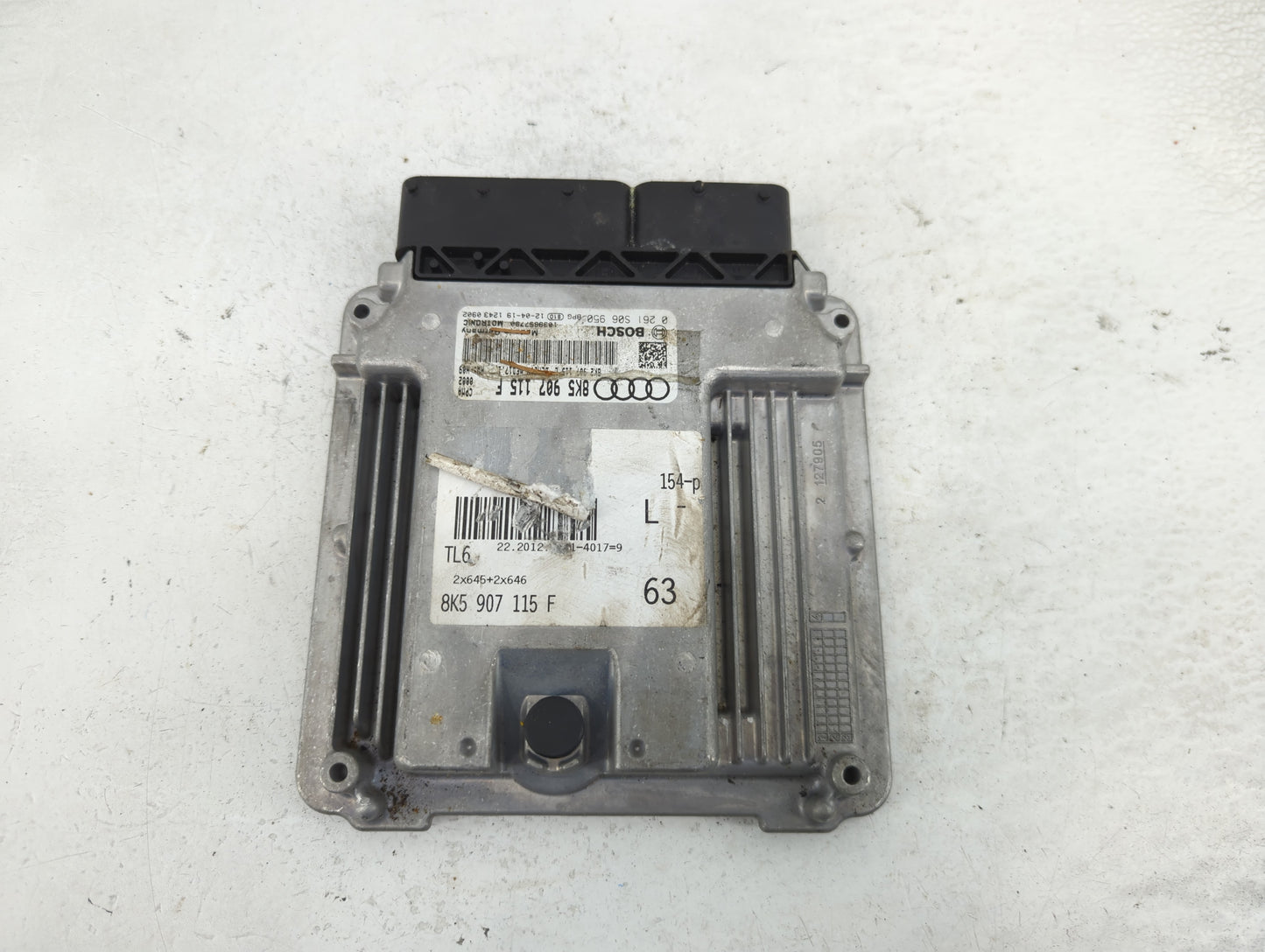 2013-2016 Audi A4 PCM Engine Control Computer ECU ECM PCU OEM P/N:8K5 907 115 F Fits Fits 2013 2014 2015 2016 OEM Used Auto 