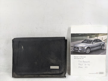 2013 Audi A4 Owners Manual Book Guide P/N:131 561 8K0 OEM Used Auto Parts - Oemusedautoparts1.com