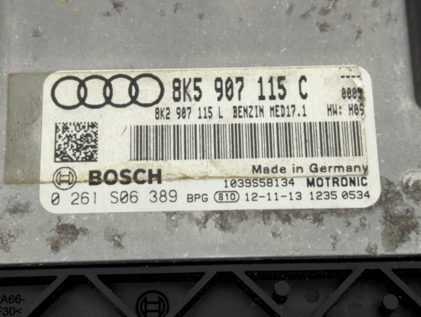 2013-2016 Audi A4 PCM Engine Control Computer ECU ECM PCU OEM P/N:8K5907115C Fits Fits 2013 2014 2015 2016 OEM Used Auto Par