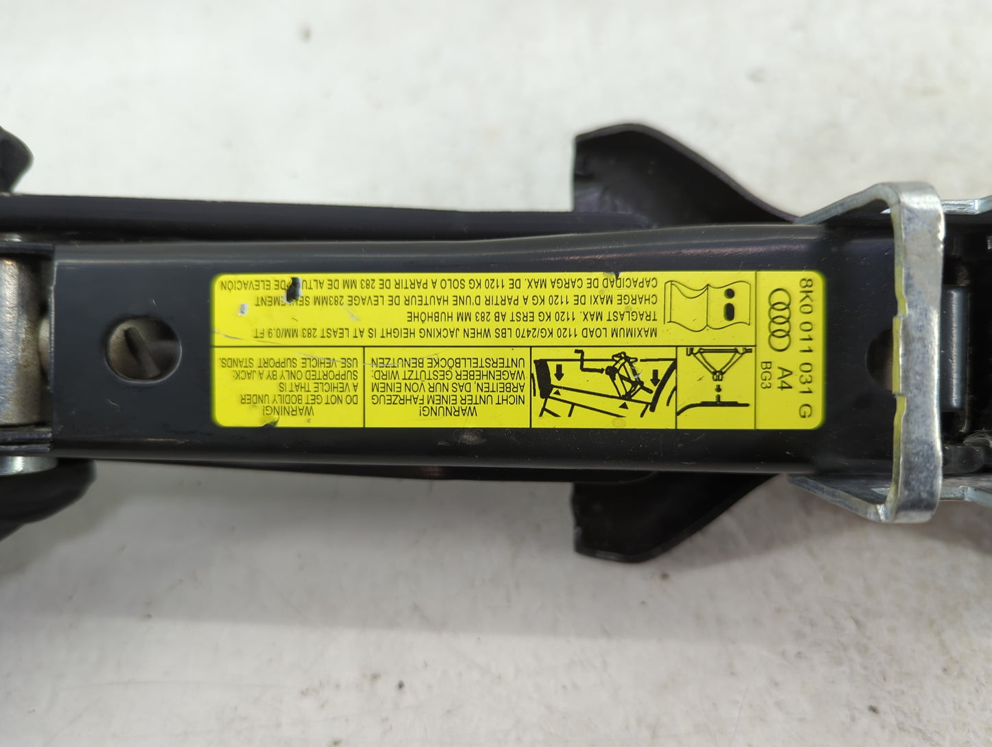 2013 Audi A4 Spare Scissor Car Jack - Oemusedautoparts1.com