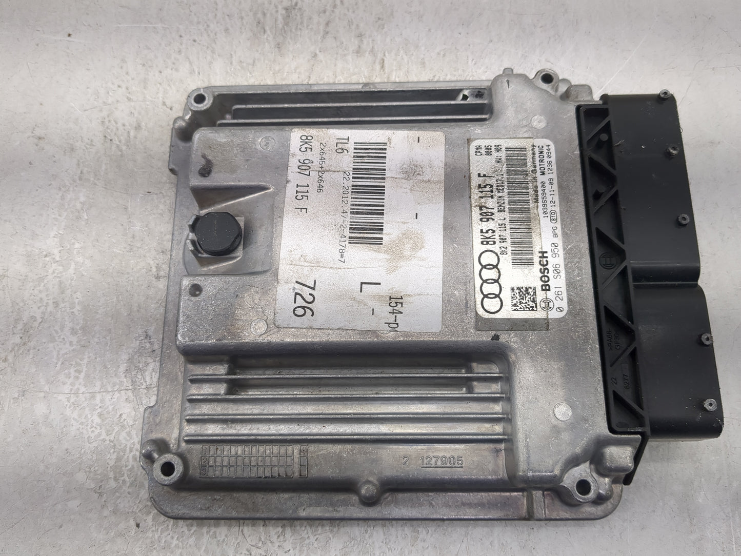 2013-2016 Audi A4 PCM Engine Control Computer ECU ECM PCU OEM P/N:8K5 907 115 F 8K2 907 115 L Fits Fits 2013 2014 2015 2016 