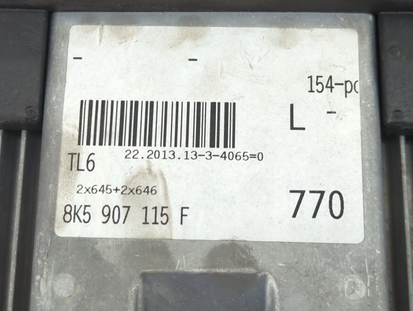 2013-2016 Audi A4 PCM Engine Control Computer ECU ECM PCU OEM P/N:8K0907552 8K5907115F Fits Fits 2013 2014 2015 2016 OEM Use