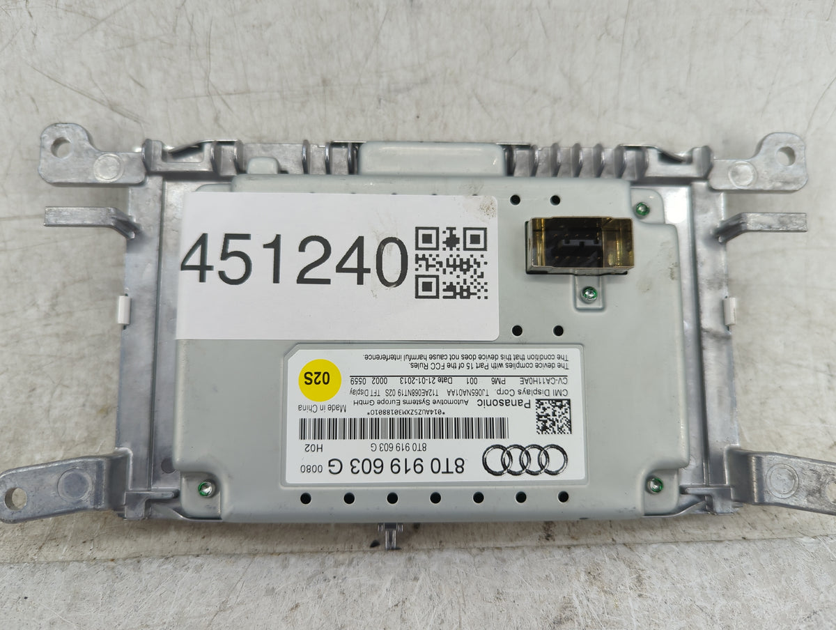 2009-2016 Audi A4 Information Radio Display Screen 1451240 - Oemusedautoparts1.com