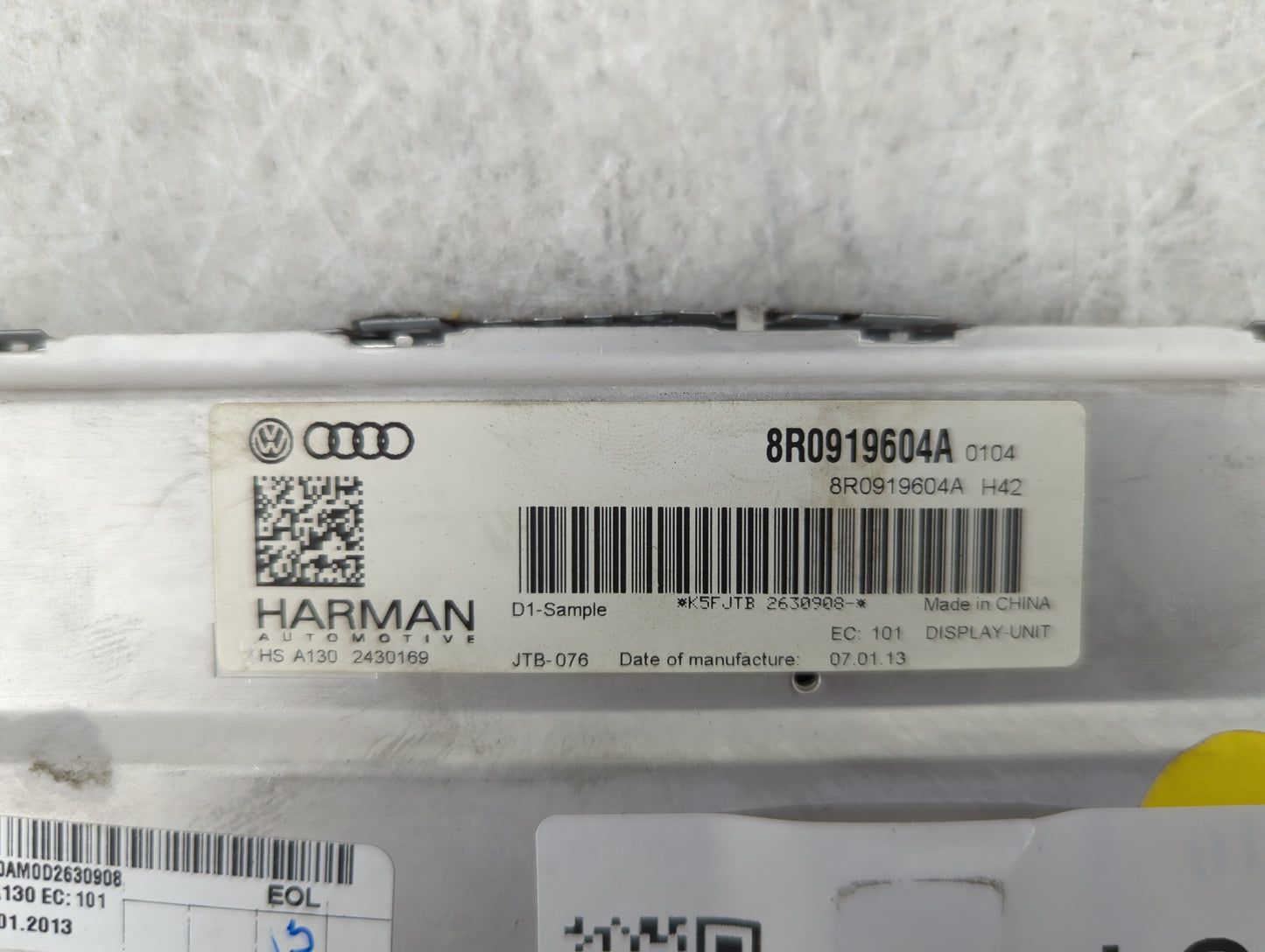 2013-2016 Audi A4 Information Display Screen - Oemusedautoparts1.com