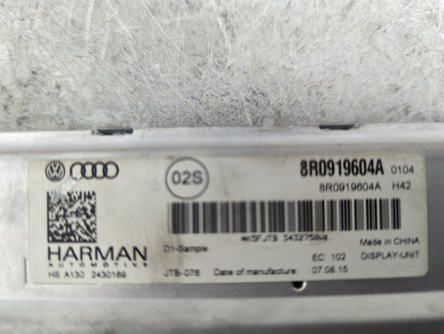 2013-2016 Audi A4 Information Display Screen - Oemusedautoparts1.com