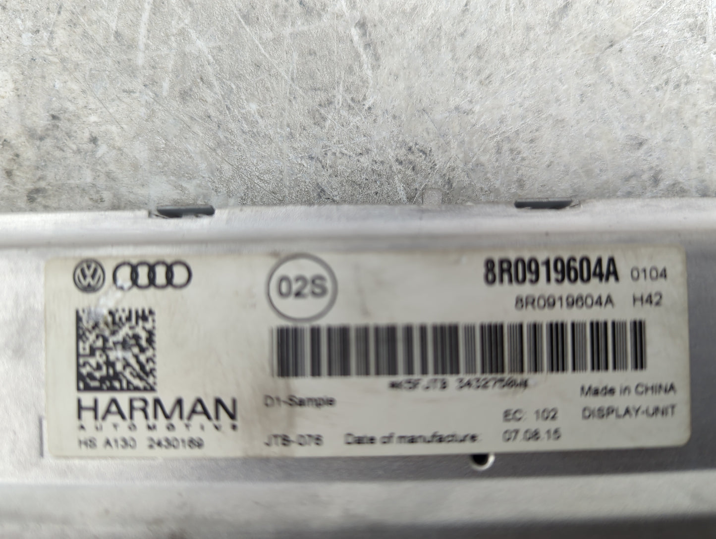 2013-2016 Audi A4 Information Display Screen - Oemusedautoparts1.com