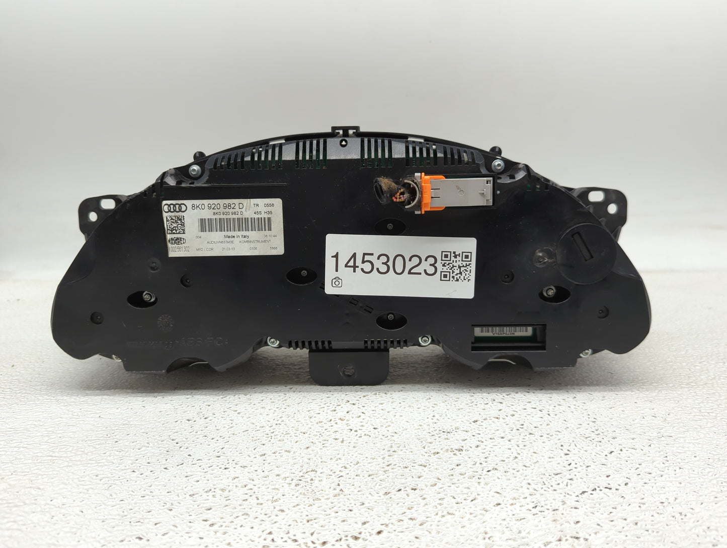 2013 Audi A4 Instrument Cluster Speedometer Gauges P/N:8K0920982D Fits OEM Used Auto Parts - Oemusedautoparts1.com