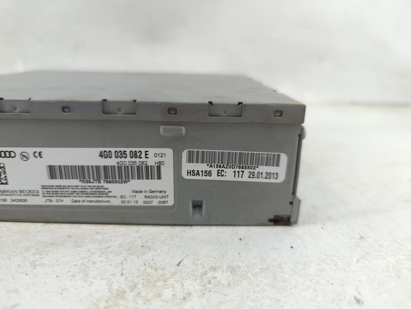2013 Audi A4 Radio AM FM Cd Player Receiver Replacement P/N:4G0 035 082 E Fits Fits 2010 2011 2012 2014 2015 2016 2017 OEM U