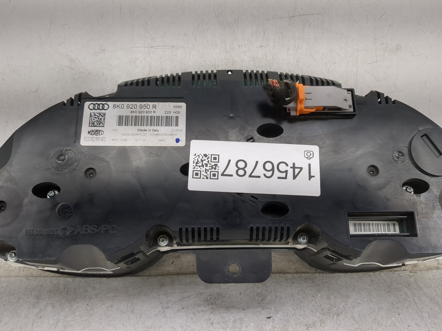 2013 Audi A4 Instrument Cluster Speedometer Gauges P/N:8K0 920 950 R Miles: Fits OEM Used Auto Parts - Oemusedautoparts1.com